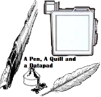 A Pen A quill and a datapad