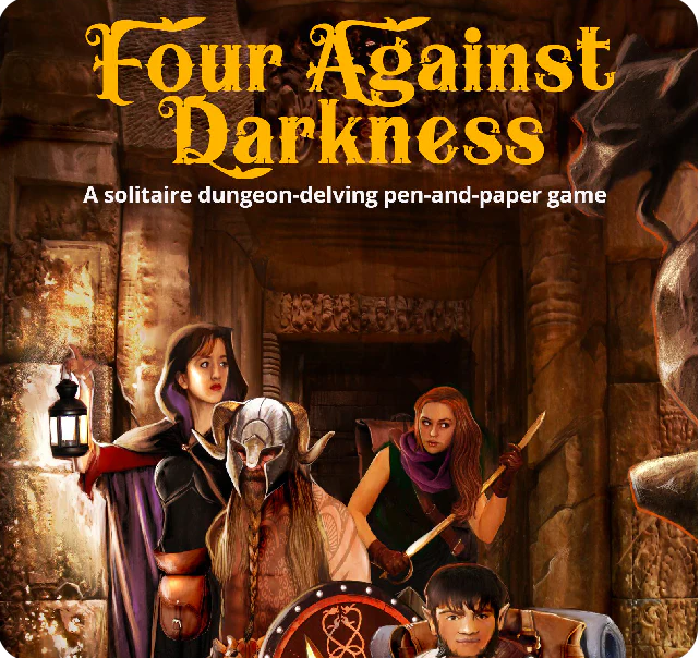 Faour Against Darkness A solitair dungeon-delving pen and paper game